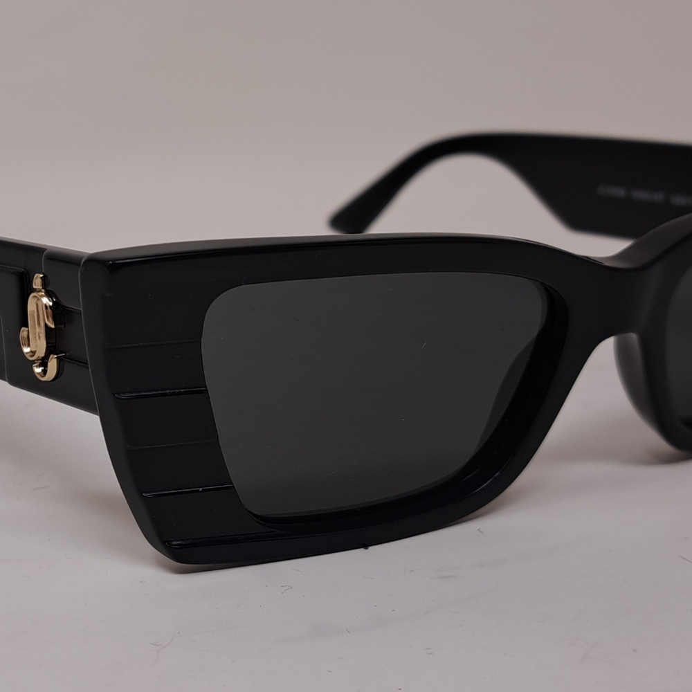 NWT Jimmy Choo Avenue Motif Tatum Sunglasses Matte Black Gray JC5009 53-17-140 - Picture 9 of 15